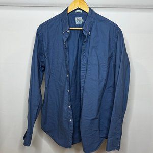 J. Crew Broken-in garment-dyed organic cotton oxford shirt